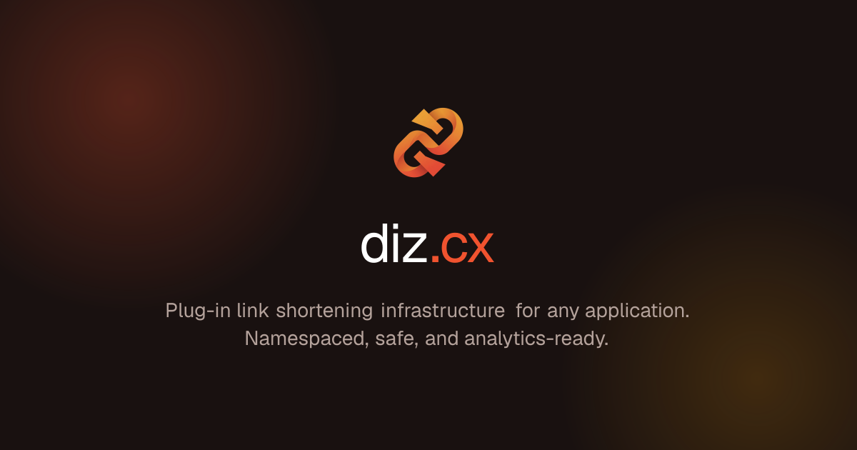 diz.cx — Link Shortening API for Developers